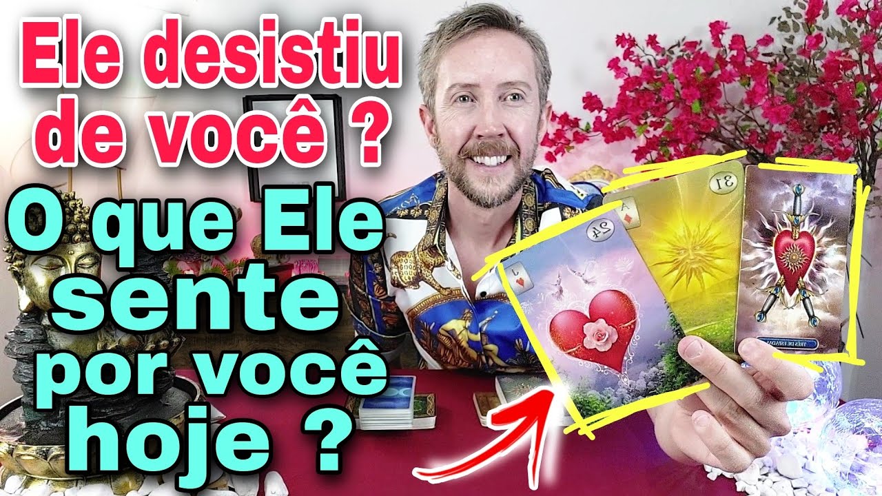 Ele desistiu de mim ? O ele que sente por mim hoje ? O que ele vai fazer ?Tudo sobre ele hoje tarot