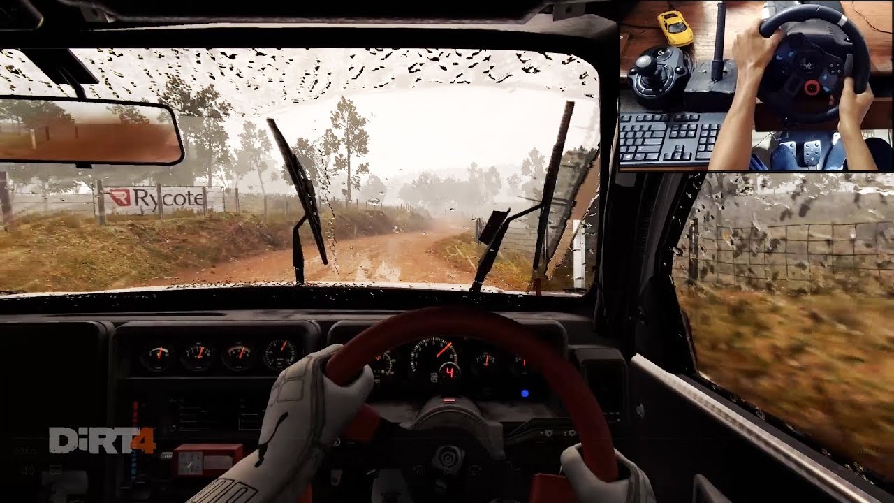 Ford RS200 Dirt 4 (logitech g29 + shifter) gameplay