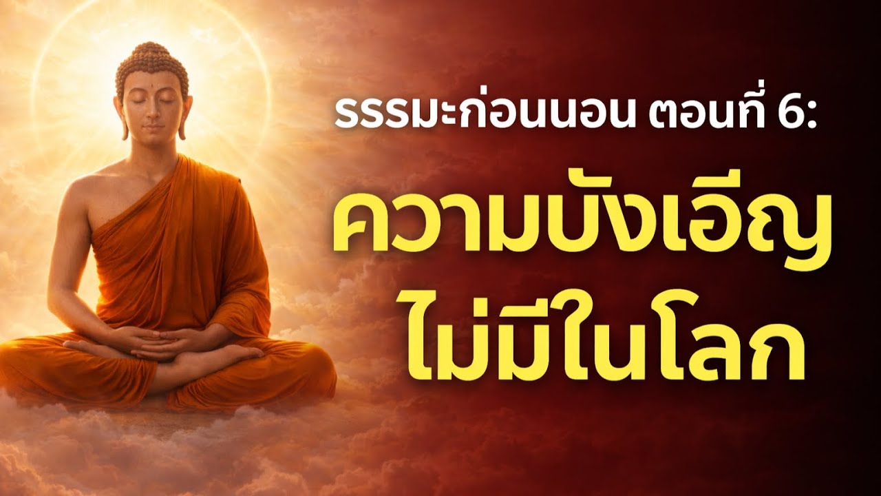 🙏ธรรมะก่อนนอน - ตอนที่ 6 ความบังเอิญไม่มีในโลก🍀#fyp  #พระพุทธเจ้า #ธรรมะ
