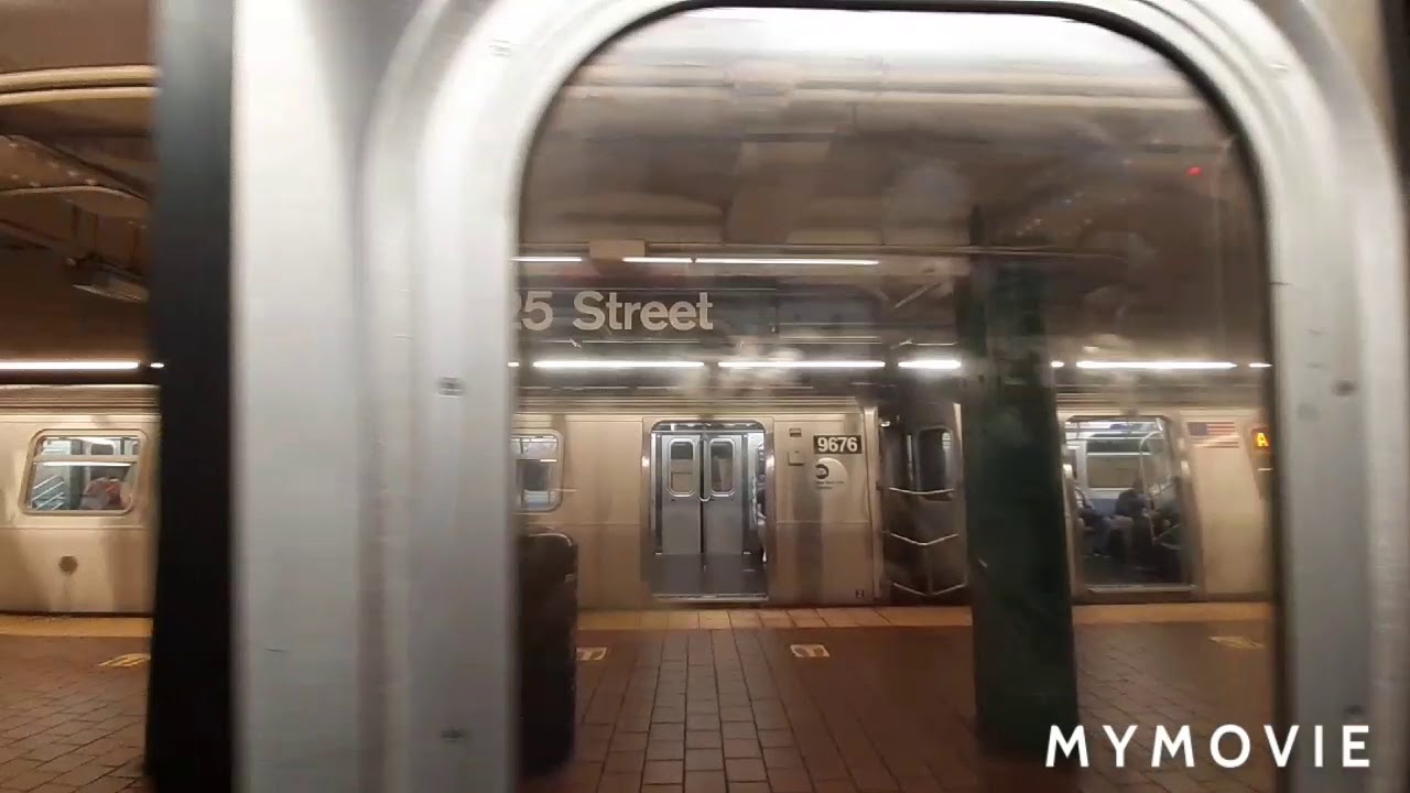 On board a R160A C train from 168 street to Euclid avenue.