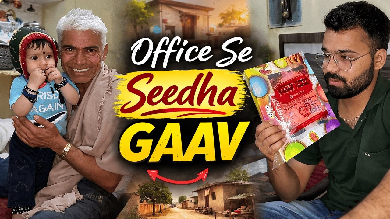 Office Se Seedha Gaav 😍 | Family Ke Sath Masti Bhara Din | Full Vlog