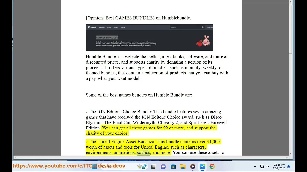 Best GAMES BUNDLES on Humblebundle