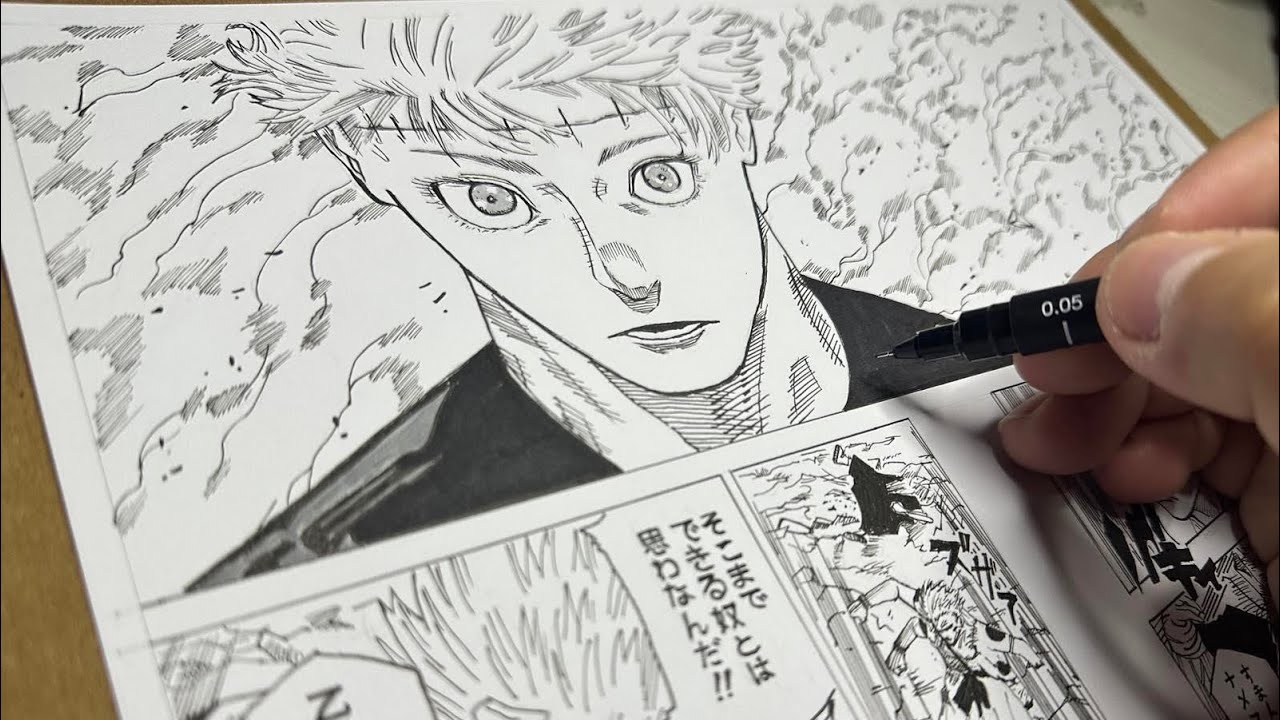 Manga Page Drawing I JUJUTSU KAISEN 呪術廻戦 I Speed Drawing I Manga Page #7