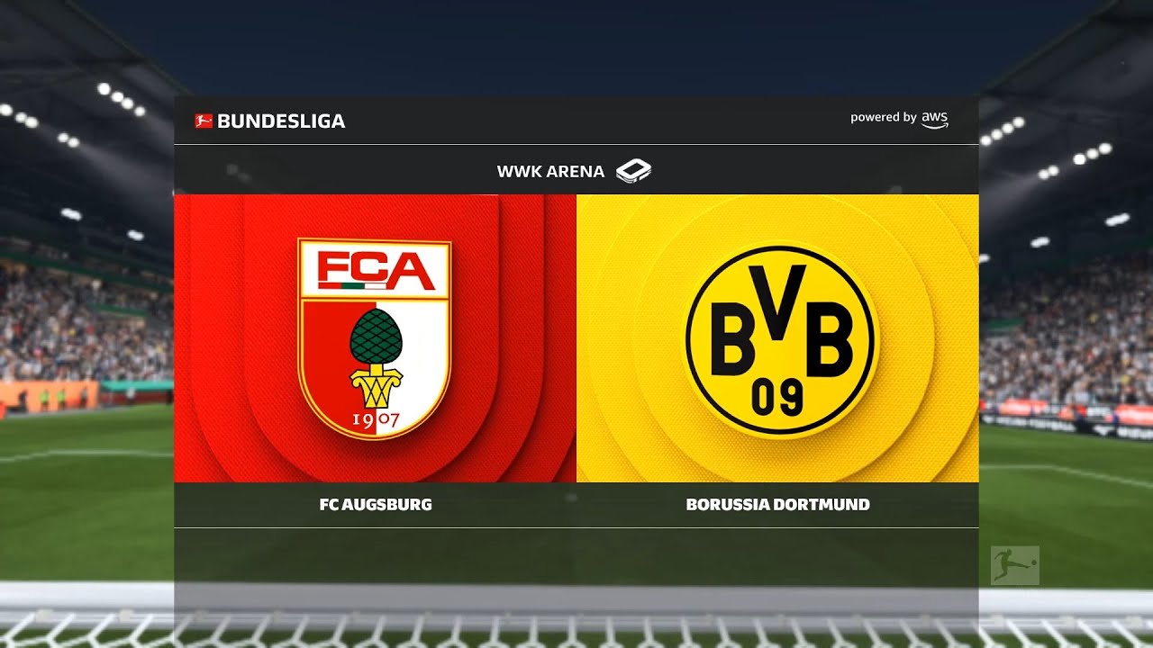 AUGSBURG vs DORTMUND ⚽ Bundesliga 2025/26 Matchday 9 🟩 AI Simulation | Full Match