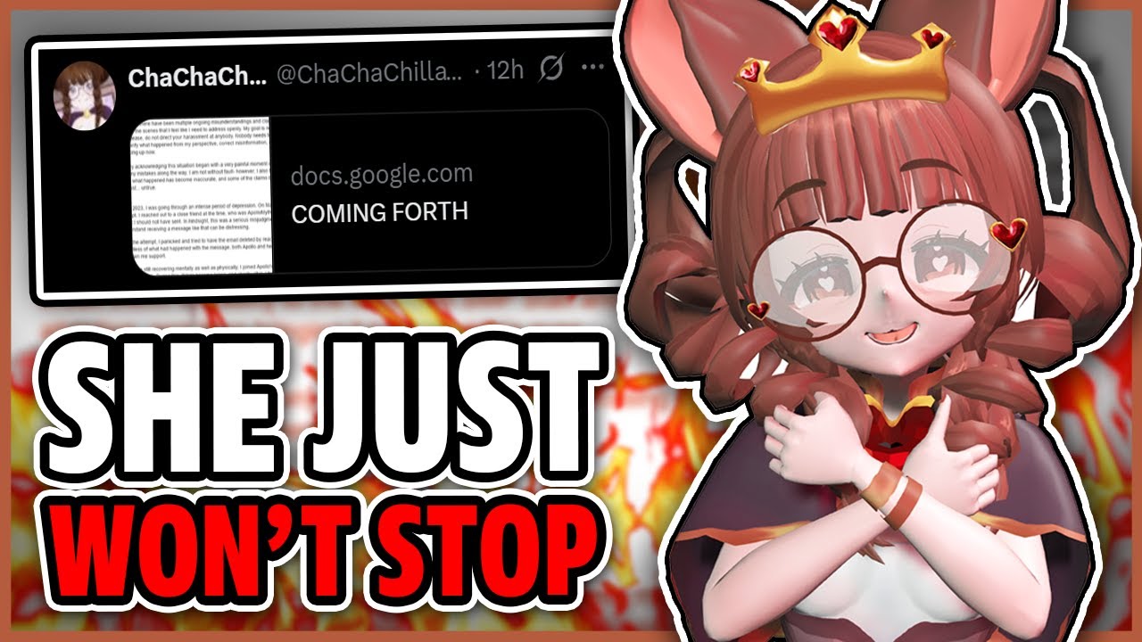 She SNAPPED?! Chachachilla Calls Out Apollo in a Google Doc! + Ironmouse Banned From Her Own Reddit