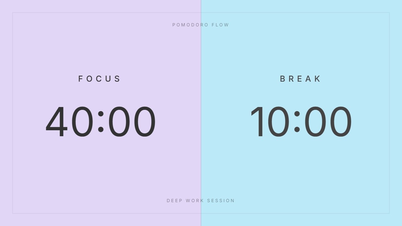4H Pomodoro Timer 🍅 40/10 Study With Me | RAIN | Deep Focus | Time management |Learning | University