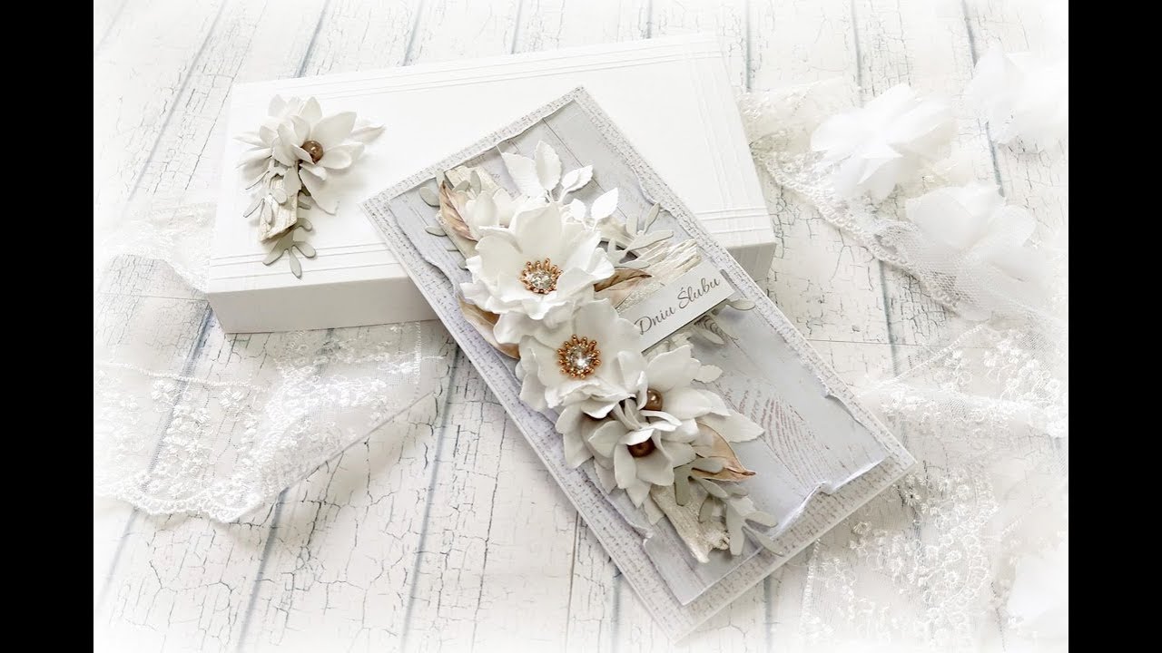 Kartka ślubna. Wedding card. TUTORIAL
