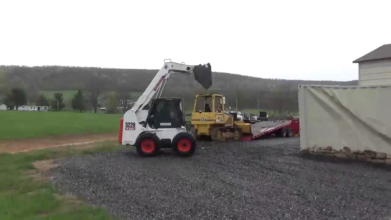 2007 Bobcat S220 Rubber Tire Skid Steer Loader Cab Heat Air High Flow For Sale