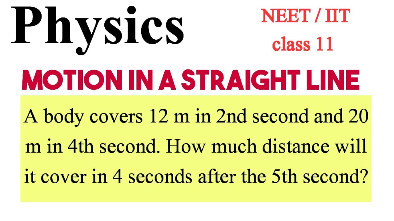 A body covers 12 m in 2nd second and 20 m in 4th second. How much distance will it cover in 4 sec
