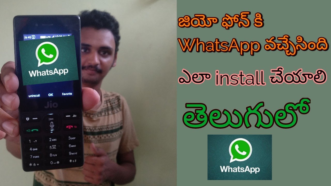 How to install WhatsApp on jio phone explained in Telugu#varma#varmatelugutechinfo