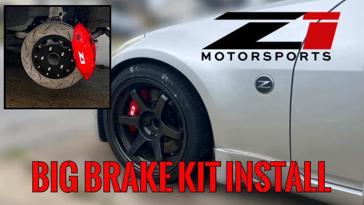 Установка комплекта тормозов Z1 Big на 350z #cars #nissan