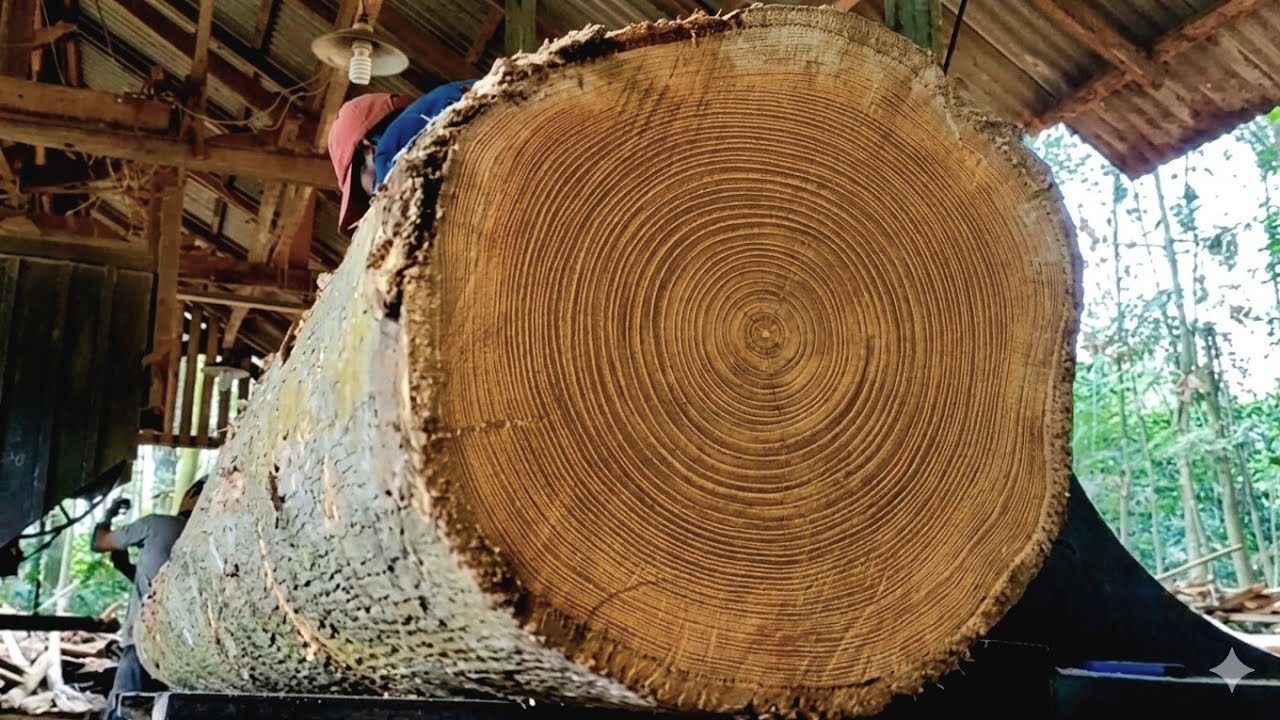 🌲Удивительно!! Потрясающее преображение длинного куска тикового дерева🌲