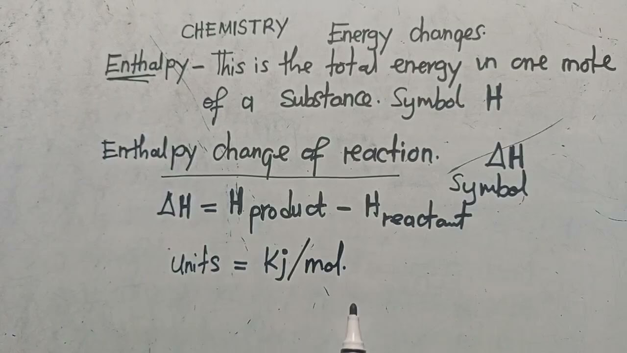 Chemistry - Enthalpy || Energy Changes  || Endothermic reaction Well Explained