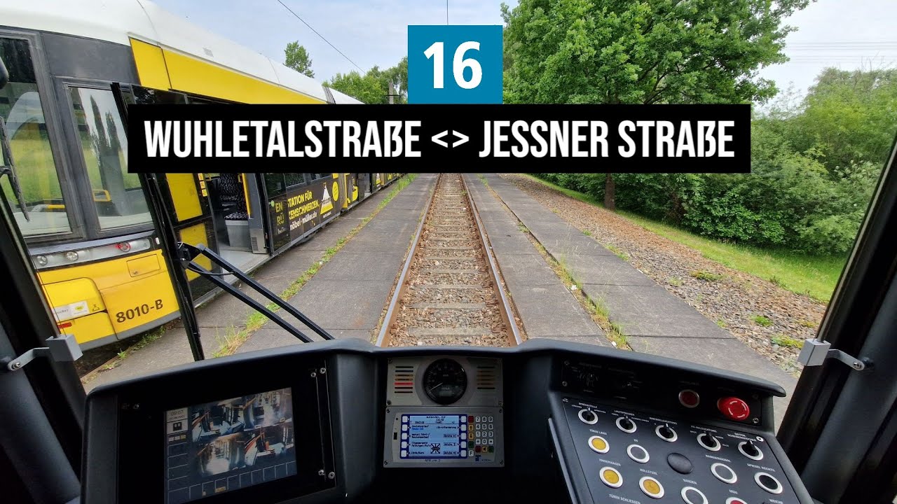 Führerstandmitfahrt in 16 von Wuhletalstraße bis Müggelstraße in GT8-11ZRL