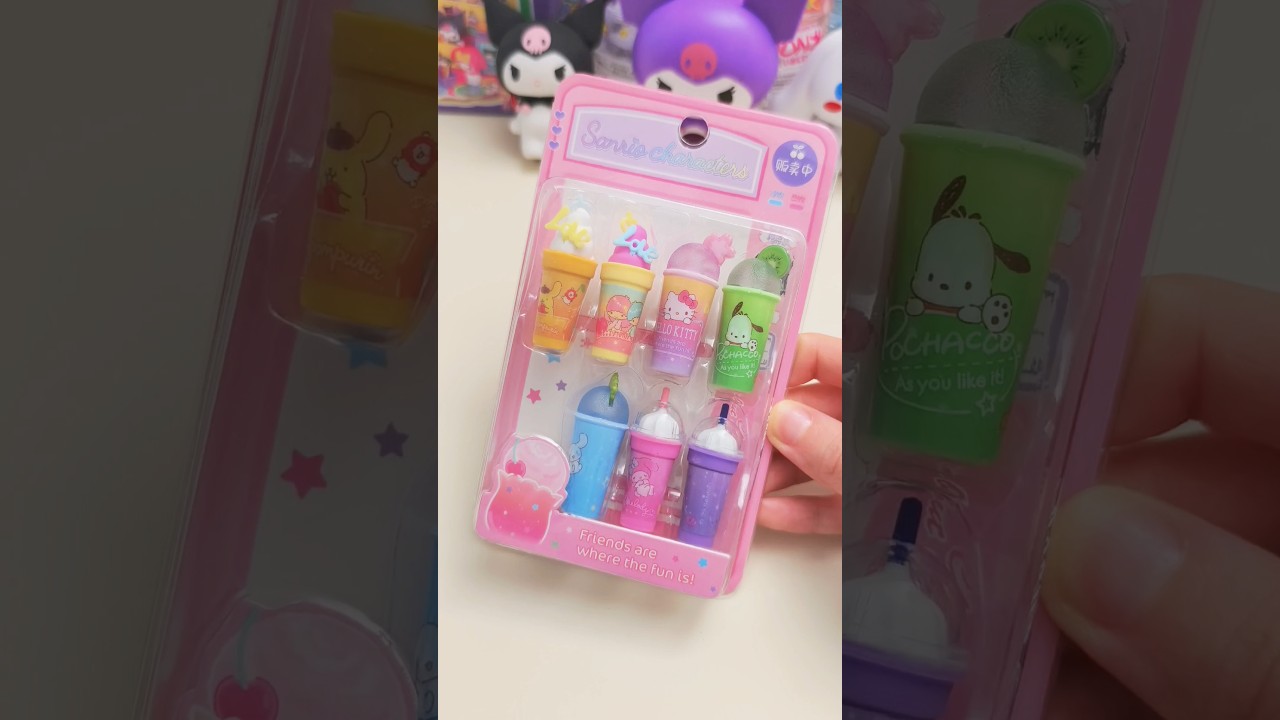 sanrio pen cap🤩 #sanrio #kuromi #eraser #cute