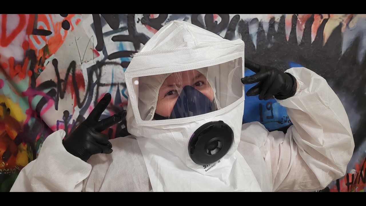 Sundstrom SR64 Protective Hood for Respirator Gas Mask Ruber Glove Hazmat Suit Unbagging Show & Tell