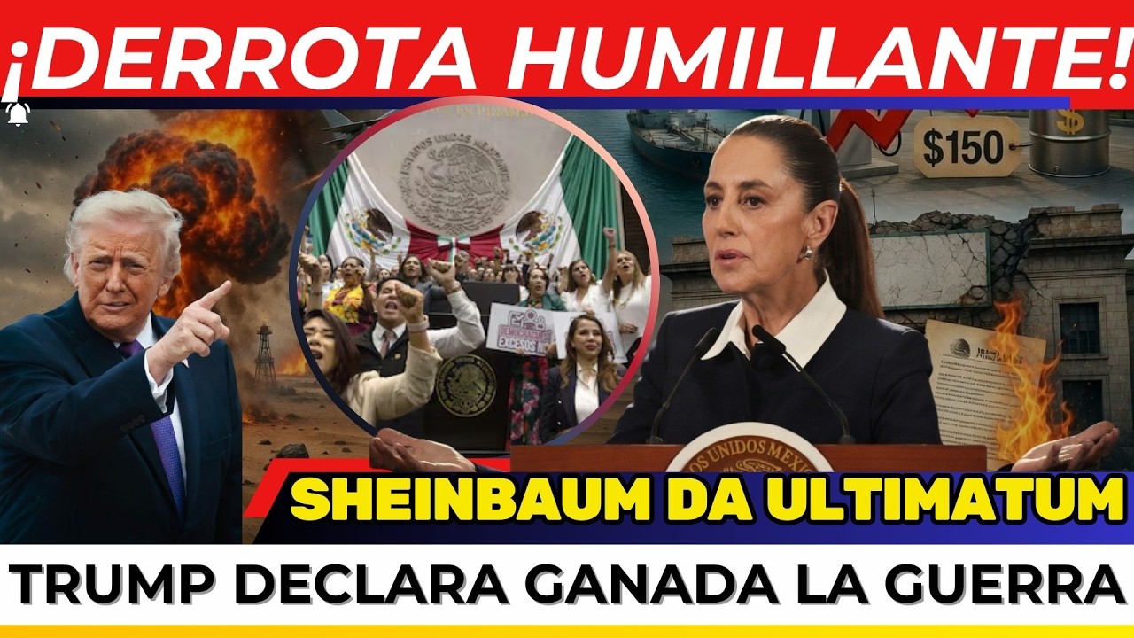 ¡DERROTA HUMILLANTE! Sheinbaum DESTRUYÓ el PLAN político de AMLO? TRUMP declara GANADA la GU3RRA