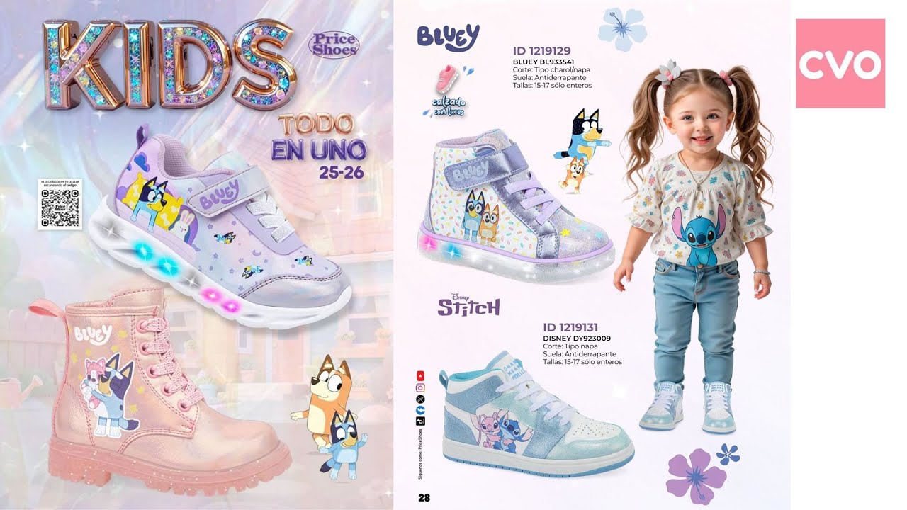 Cat&aacute;logo PRICE SHOES Kids Todo en Uno Oto&ntilde;o Invierno 2025-2026