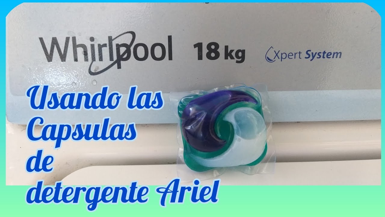 Utilizando las Capsulas de Detergente Ariel.🧼🧺🇬🇹