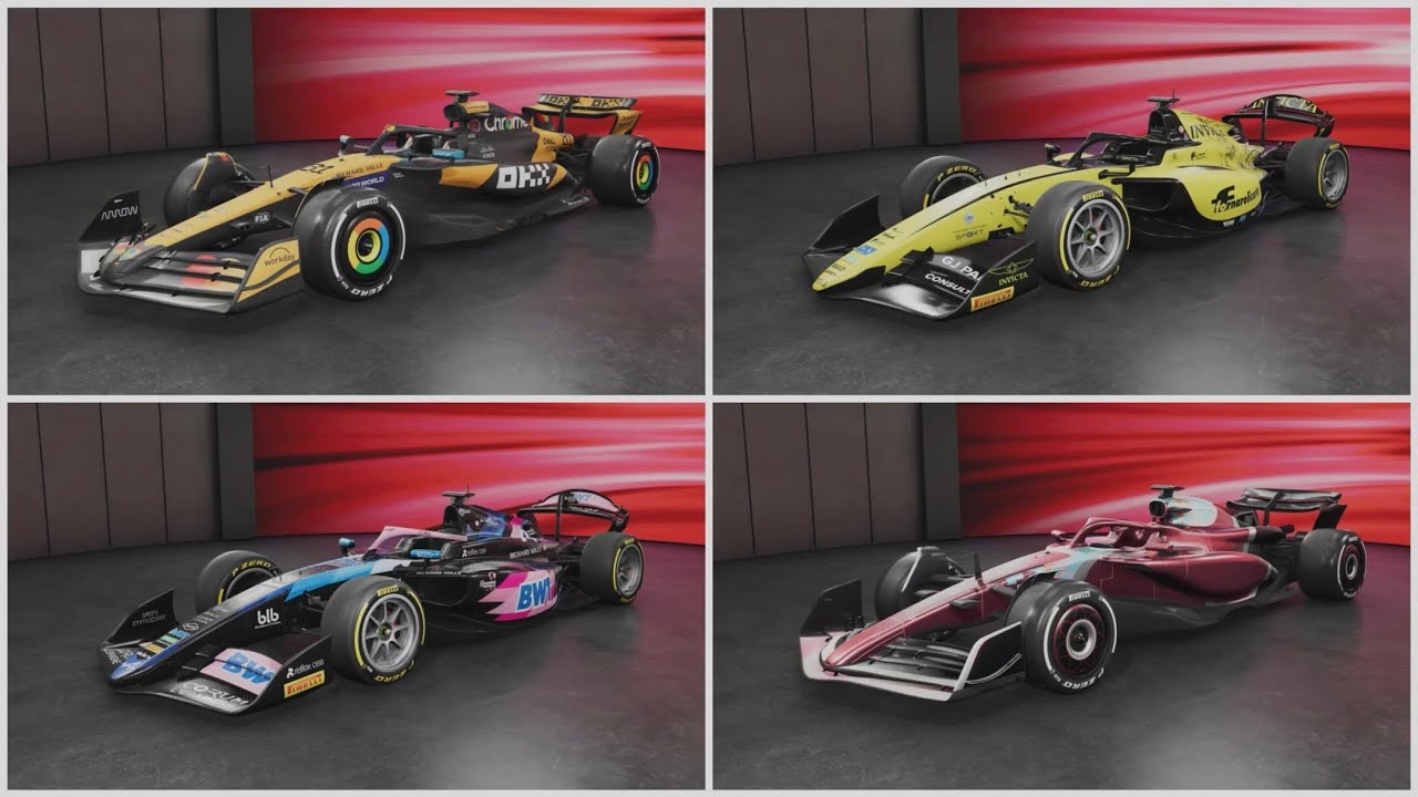 F1 25 - All New Car Update F1 & F2 2025/2024