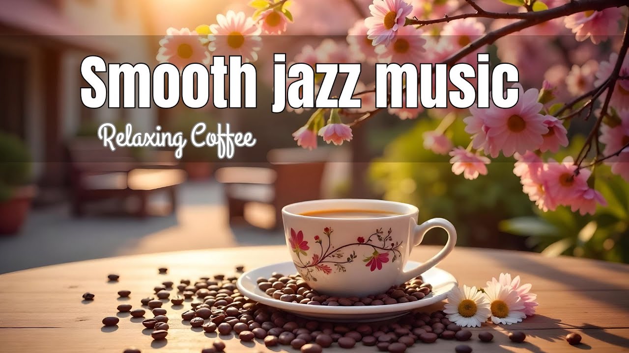 Smooth Jazz Music🌸🌸~Delicate Morning Coffee Jazz & Bossa Nova Instrumental Music for Stress Relief