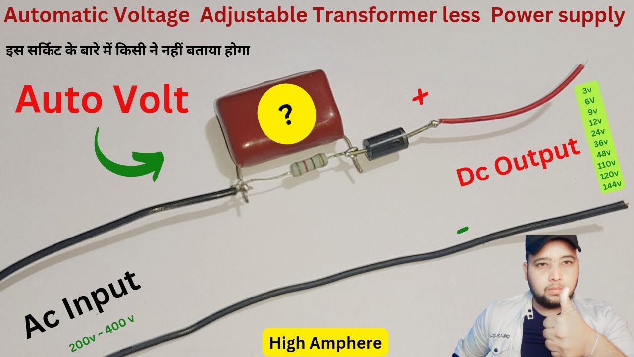 Convert #220v power to 3v-6v-9v-12v-24v-48v-98v-120v. DC driver without converter ~ Easy life Hacks
