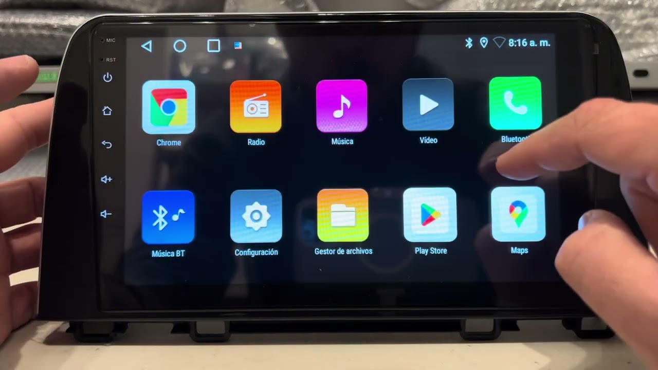 Configuración básica estéreo Android MT8163 DERICAR