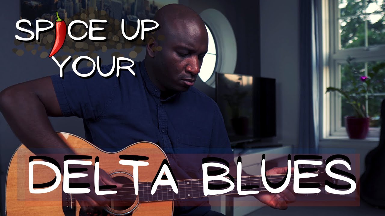 Robert Johnson Style - Fingerstyle Blues Guitar Lesson / With Tabs