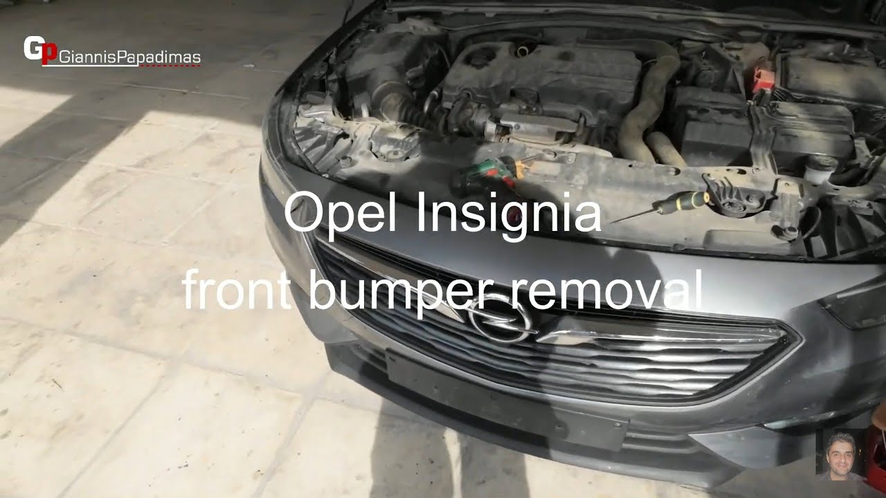 Opel Insignia front bumper removal