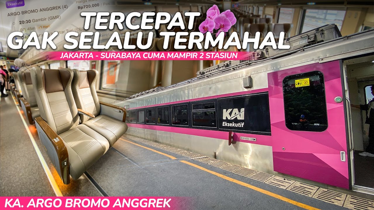 TERCEPAT di Jalurnya Tapi Bukan yang TERMAHAL 🌸 Trip KA Argo Bromo Anggrek Jakarta - Surabaya