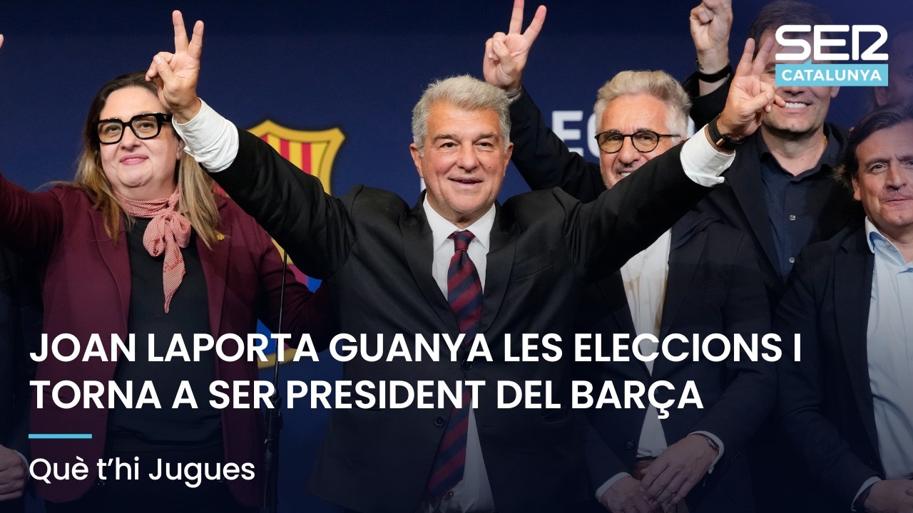 JOAN LAPORTA GUANYA LES ELECCIONS I TORNA A SER PRESIDENT DEL BARÇA | QUÈ T'HI JUGUES EN DIRECTE