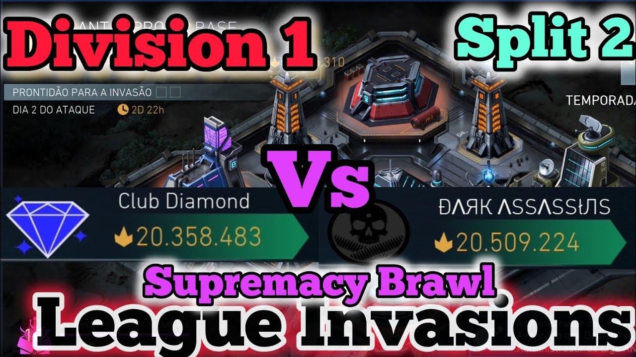 LEAGUE INVASIONS | DIVISION 1 | SPLIT 2 | VS CLUB DIAMOND ¦ DARK ASSASSINS | INJUSTICE 2 MOBILE 
