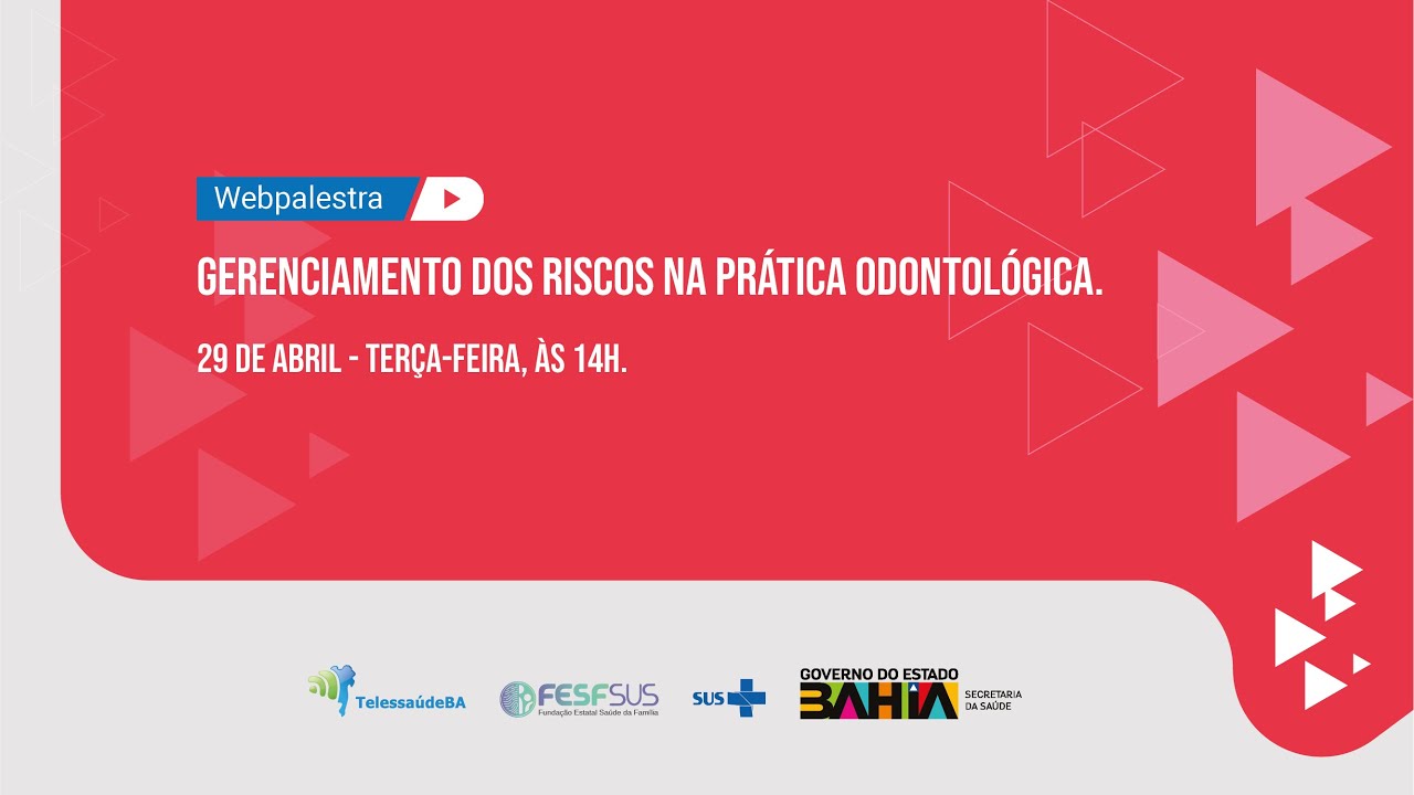 Gerenciamento dos riscos na prática odontológica.
