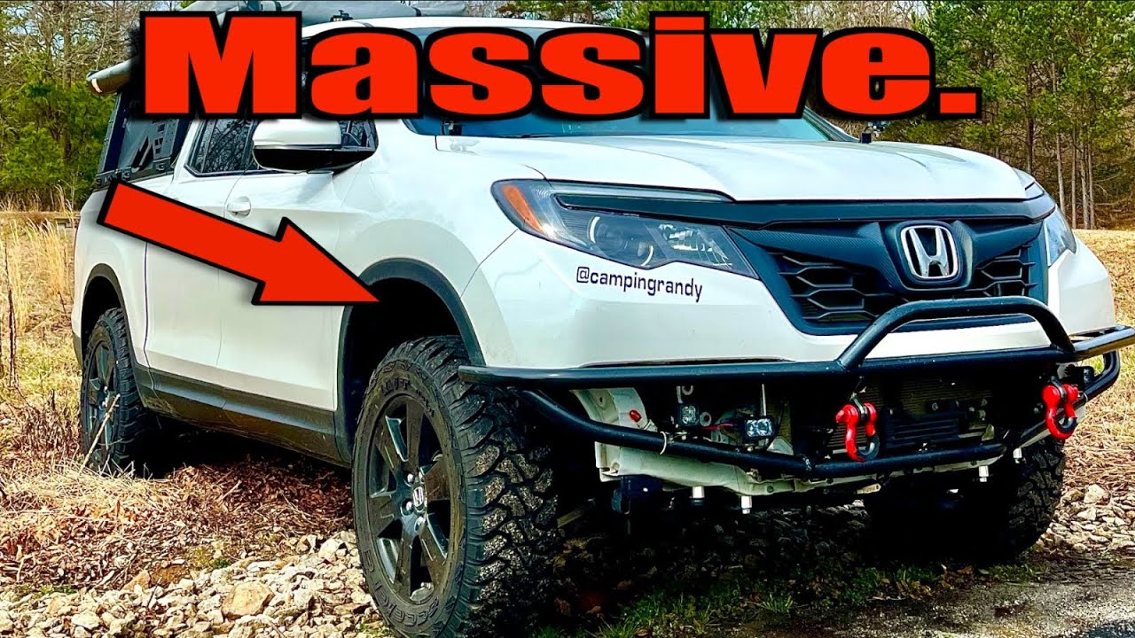 Как приподнять Honda Ridgeline 2017-2025 годов выпуска на 2,5 дюйма с помощью комплекта для лифто...
