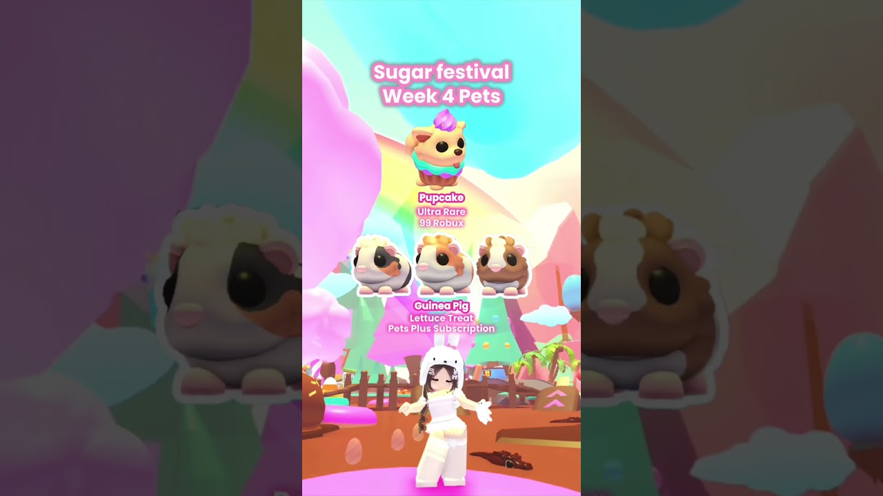 Week 4 of sugarfest has the cutest pets!! #adoptme #robloxadoptme #adoptmeroblox