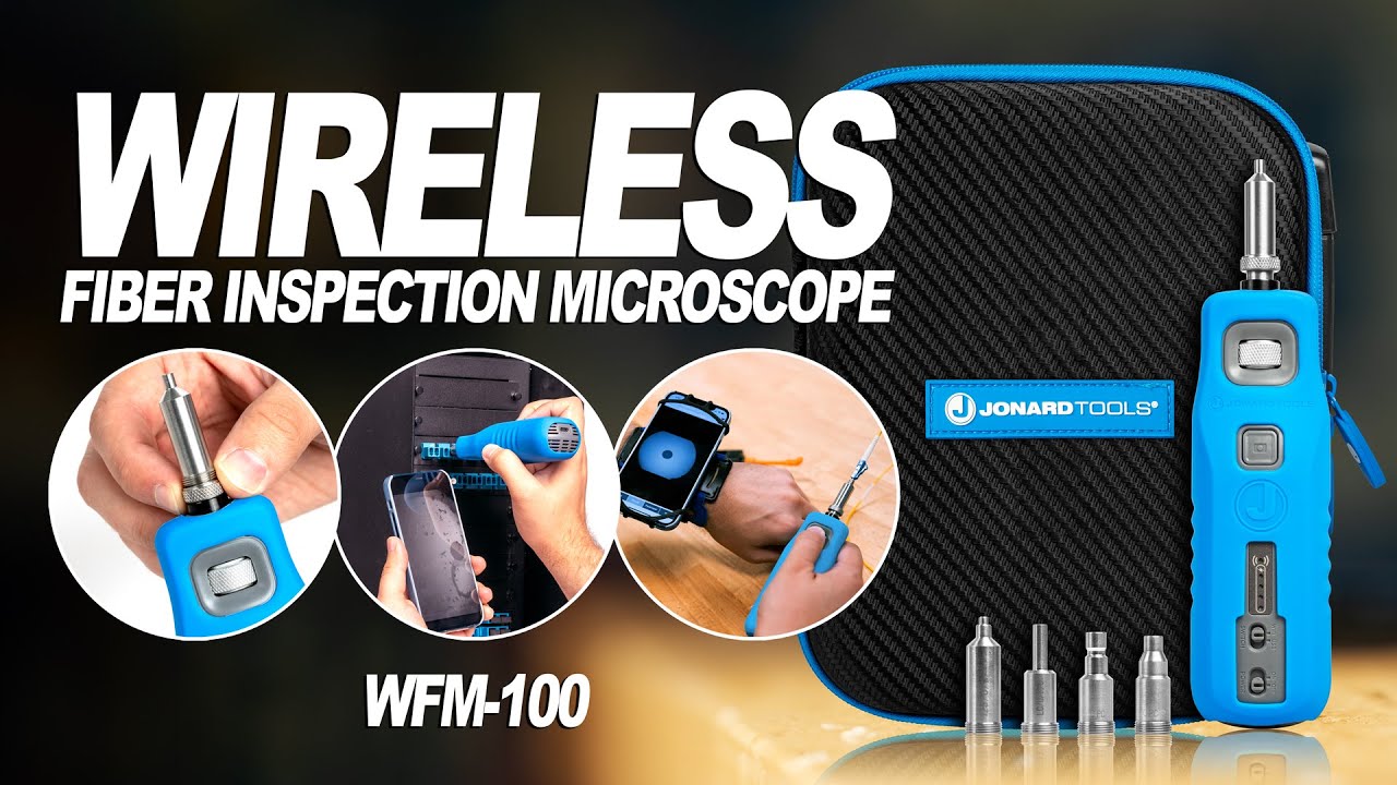 Jonard Tools Wireless Fiber Inspection Microscope (WFM-100) Product Video