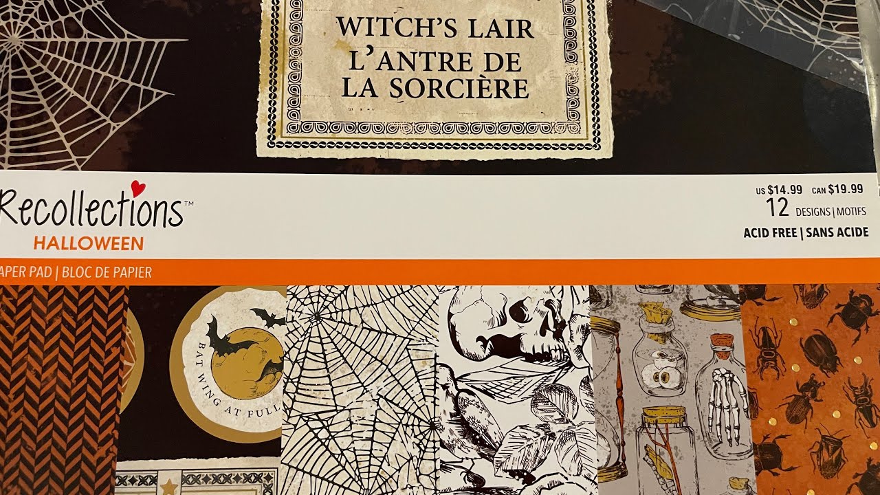 New for 2023 Halloween paper pad from Michaels