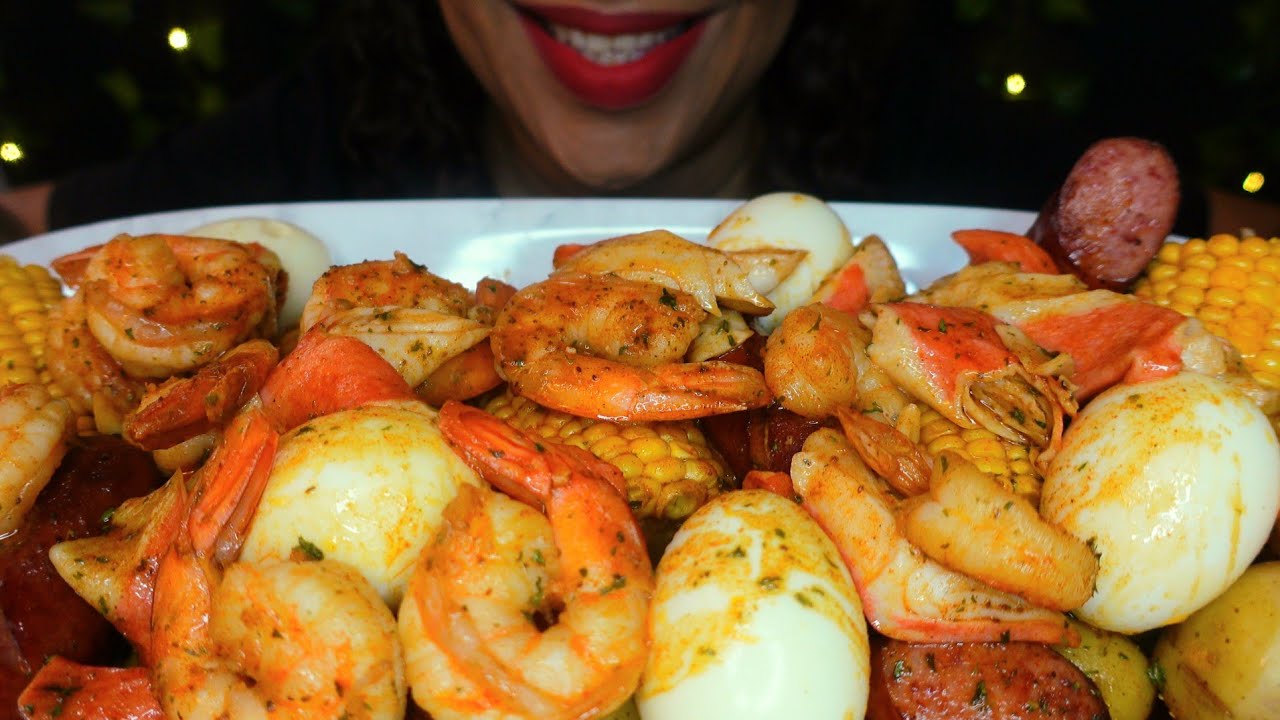 ASMR Seafood Boil with Shrimp & Crab | Eating Sounds | No Talking
