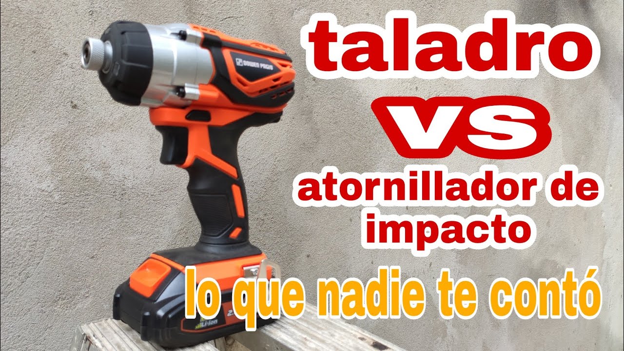 comparativa taladro vs atornillador de impacto