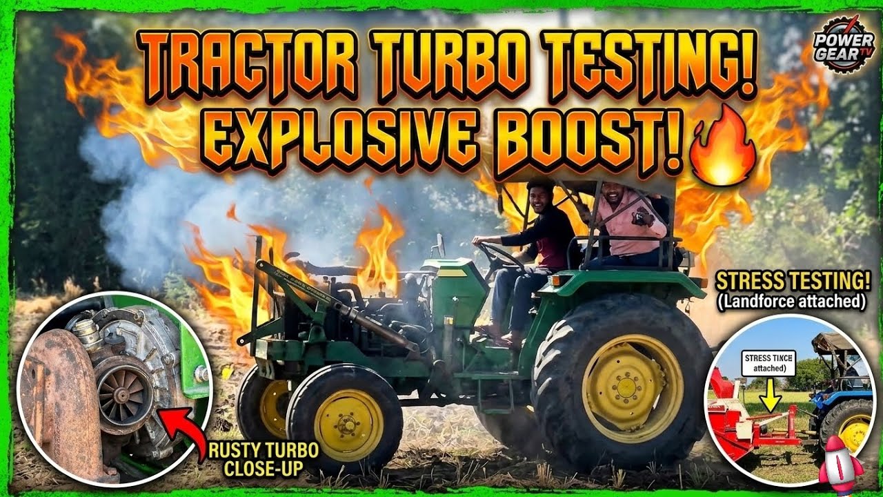 Aaj hamne ak aur tractor mye turbo laga ya aur testing ke