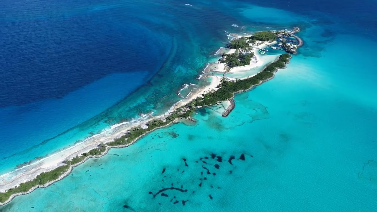 Blue Lagoon Island by DRONE - Nassau Bahamas - ECTV