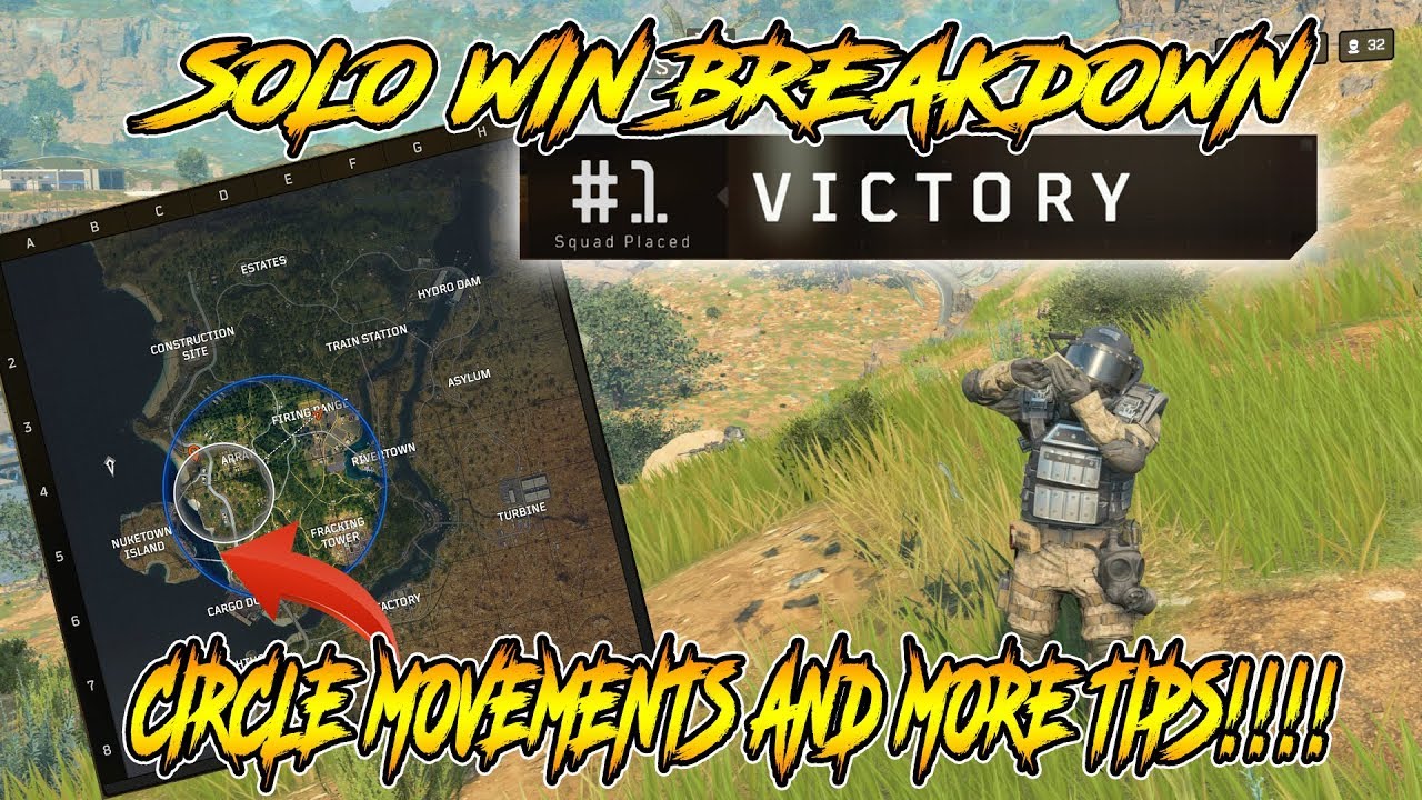 CoD BLACKOUT- BREAKiNG DOWN MY SOLO WiN!!!! A LOT OF TiPS AND CiRCLE MOVEMENTS EXPLAiNED!!!!