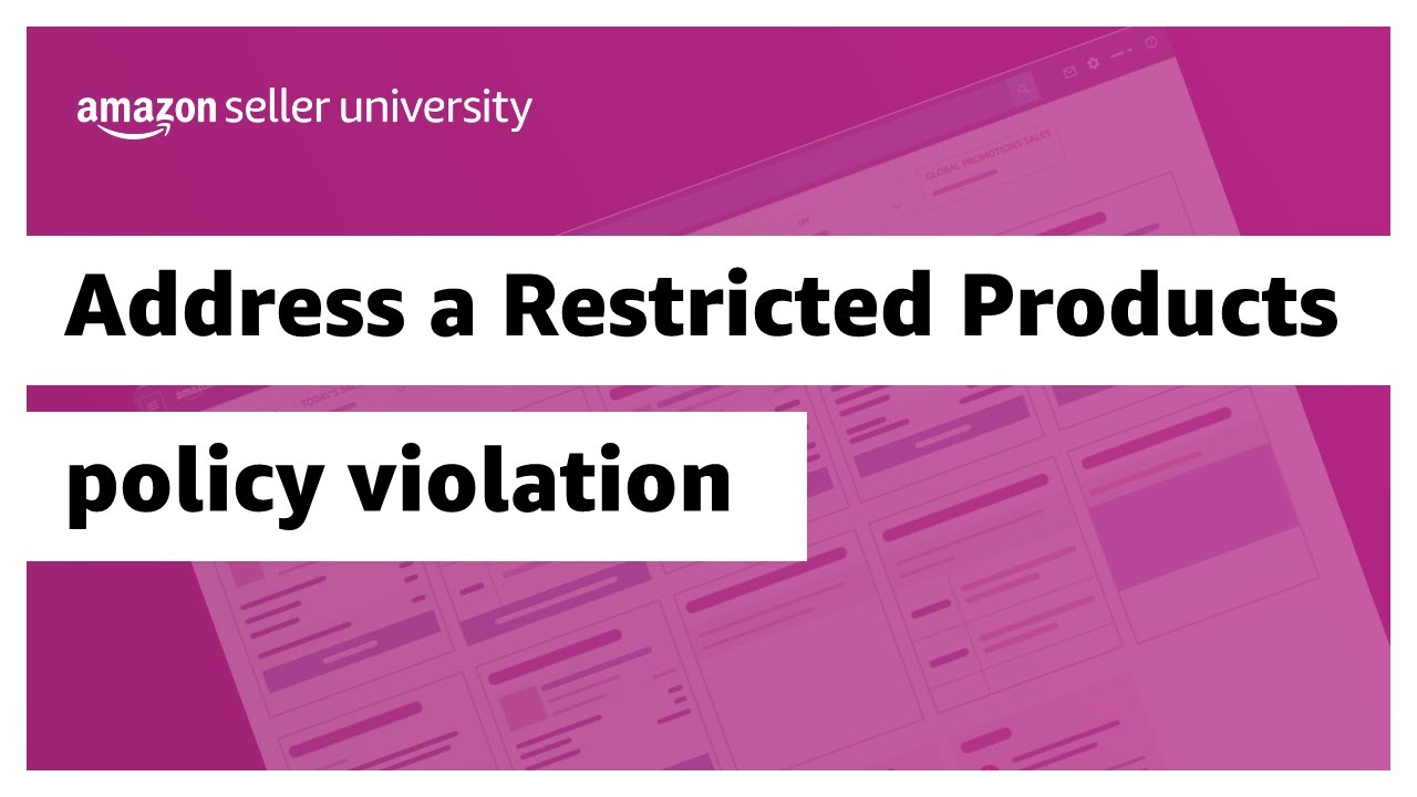 Address a Restricted Products policy violation