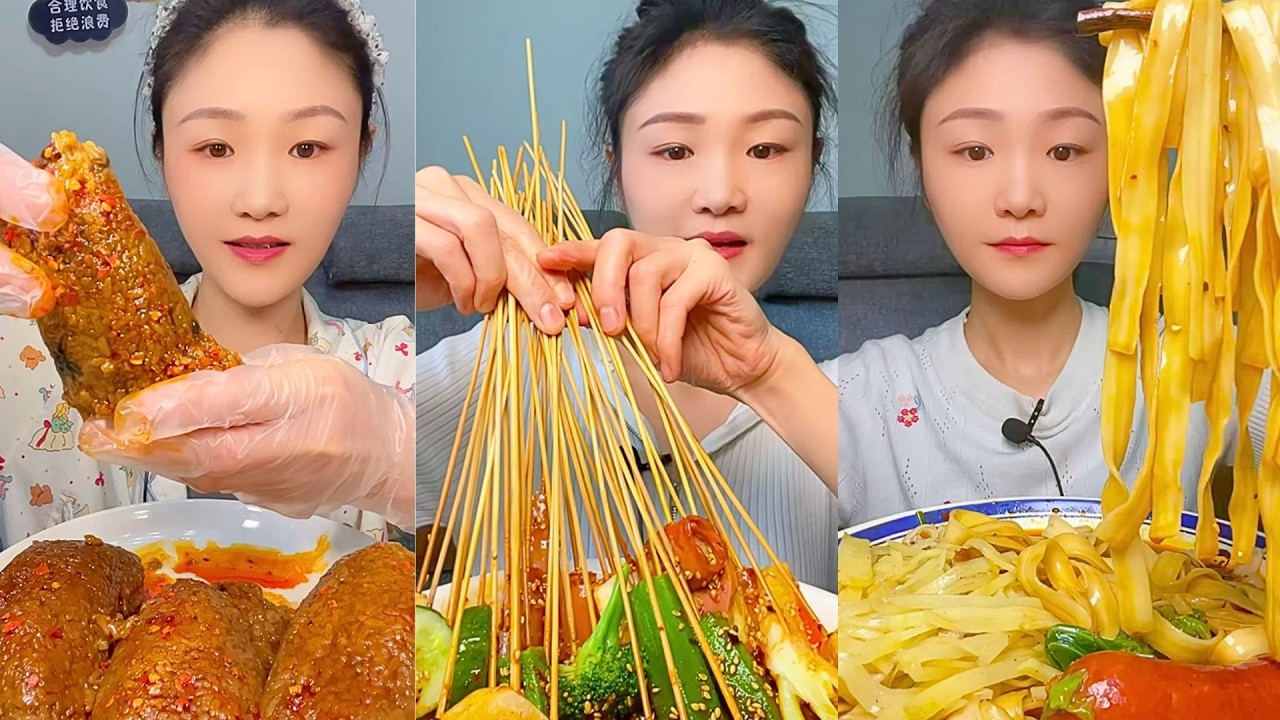 1 Hour ASMR Mukbang | Satisfying Eating Sounds for Sleep, Relaxation & Study #1198