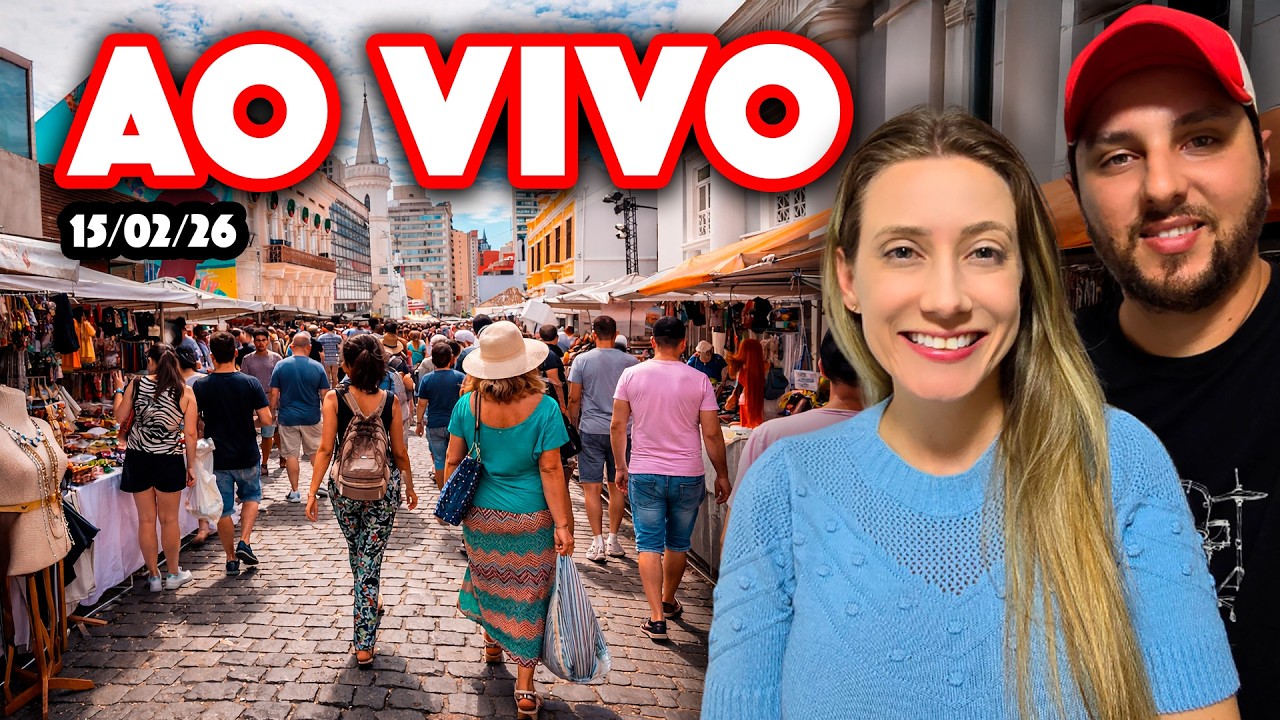 CURITIBA AO VIVO - PASSEANDO PELA CIDADE COM PARTICIPAÇÃO ESPECIAL 15/02/2026