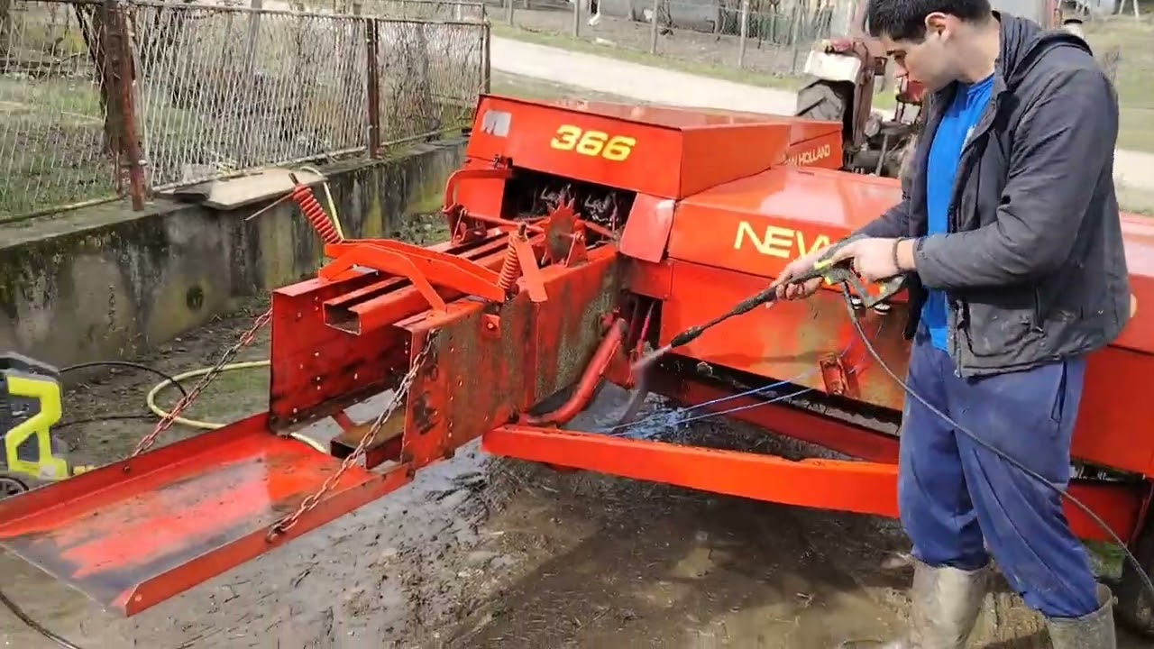 PRANJE I PODMAZIVANJE PRESE NEW HOLLAND 366