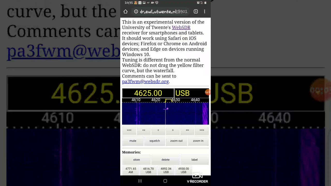 Uvb 76 weird sound capture
