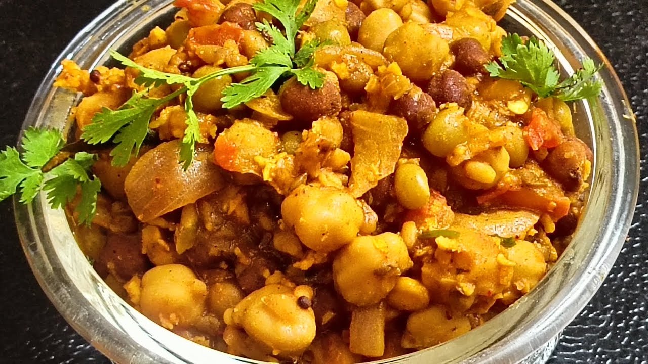 Channa Masala Gravy | Chana Chaat Recipe | HIGH Protein Kala Chana Chaat Recipe |  Evening Snacks