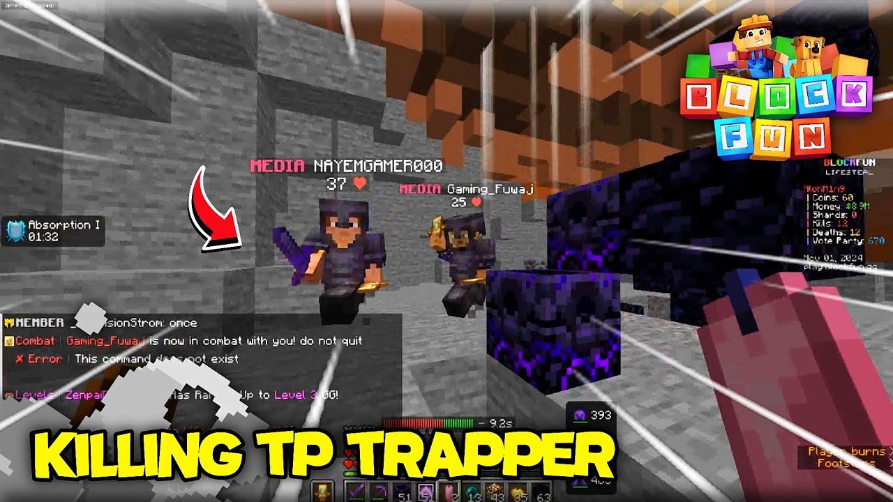 Destroying deadly Players In this Public Lifesteal Server Block Fun | 