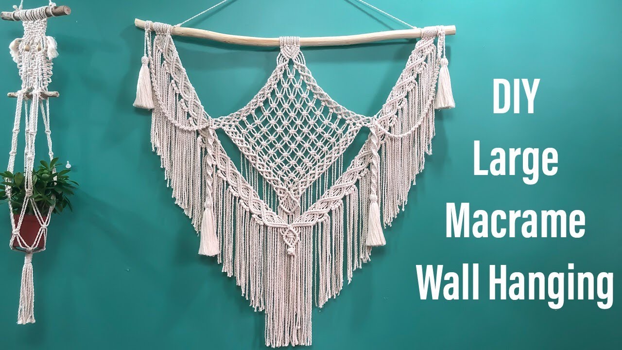 Macrame Wall Hanging Tutorial / DIY Boho Home Decor Ideas / Supper Easy